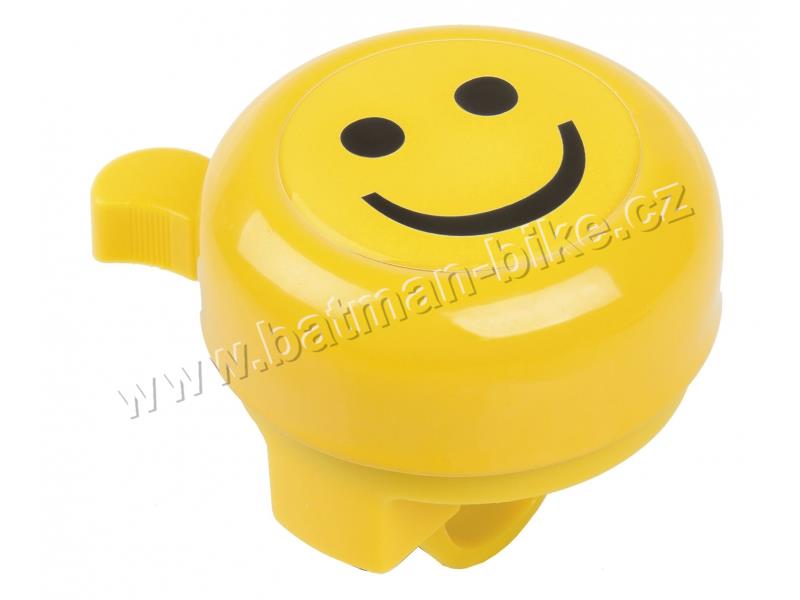 Zvonek M-WAVE smiley žlutý