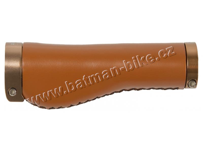 Gripy Aero anatom. se zámky hnědé imitace kůže