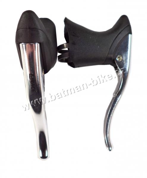 Brzdové páky 4race silniční AL AERO černo-stříbrné