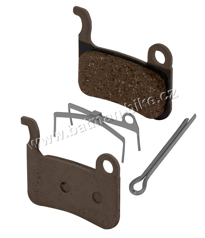 Brzdové desky SH A01S polymer,s pružinou+závláčka