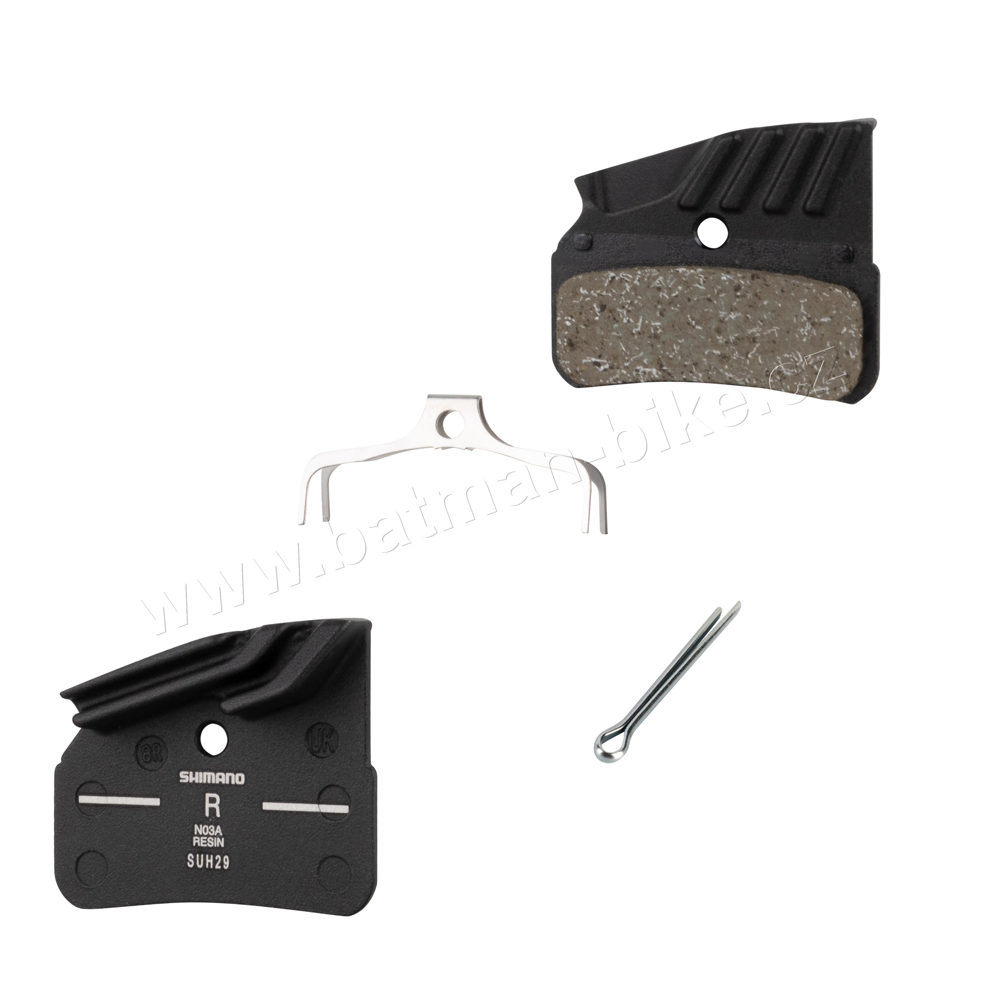 Destičky brzd SH N03A polymer, s pružinou+chladič