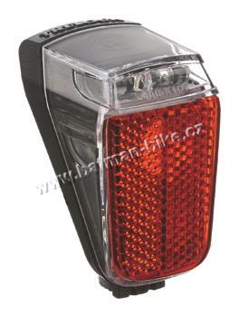 Světlo zadní Trelock LS631 Duo Top LED E-Kolo 6-12V - Černá