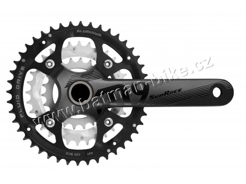 Kliky SunRace FCM954 3x9 44/32/22z 175mm