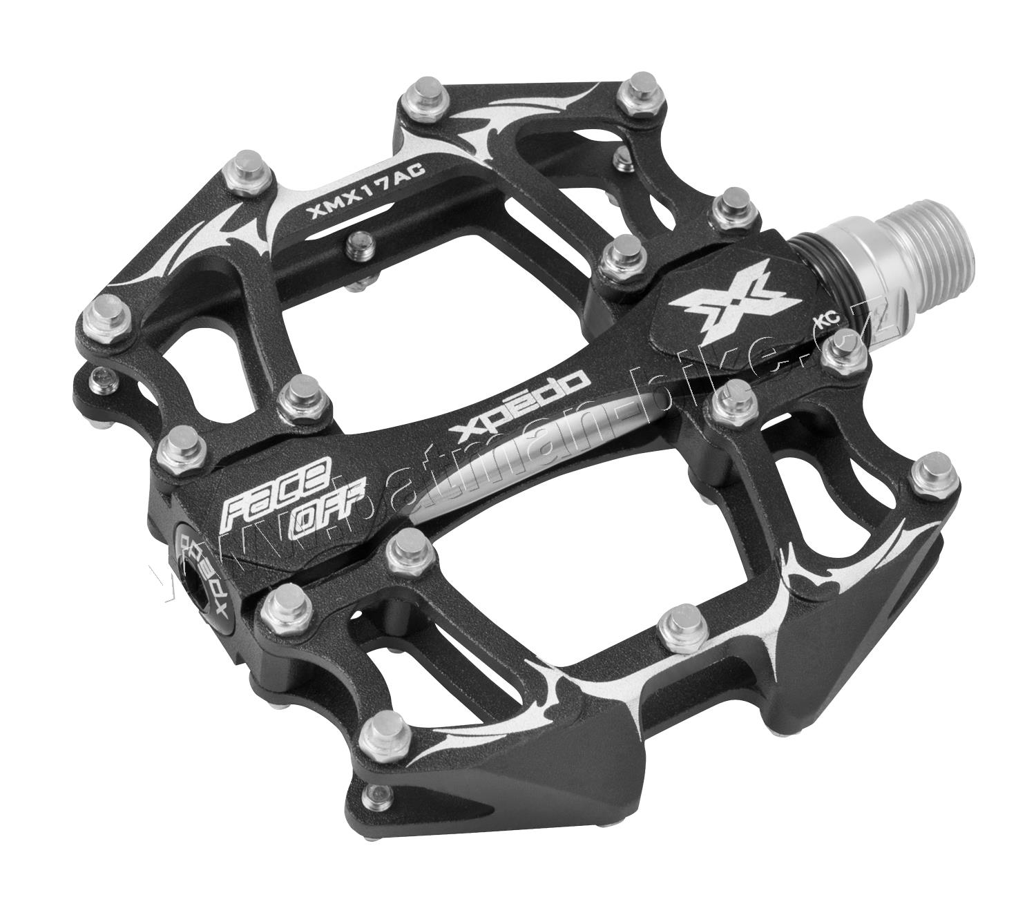 Pedály X-PEDO BMX FACE OFF hliníkové černé