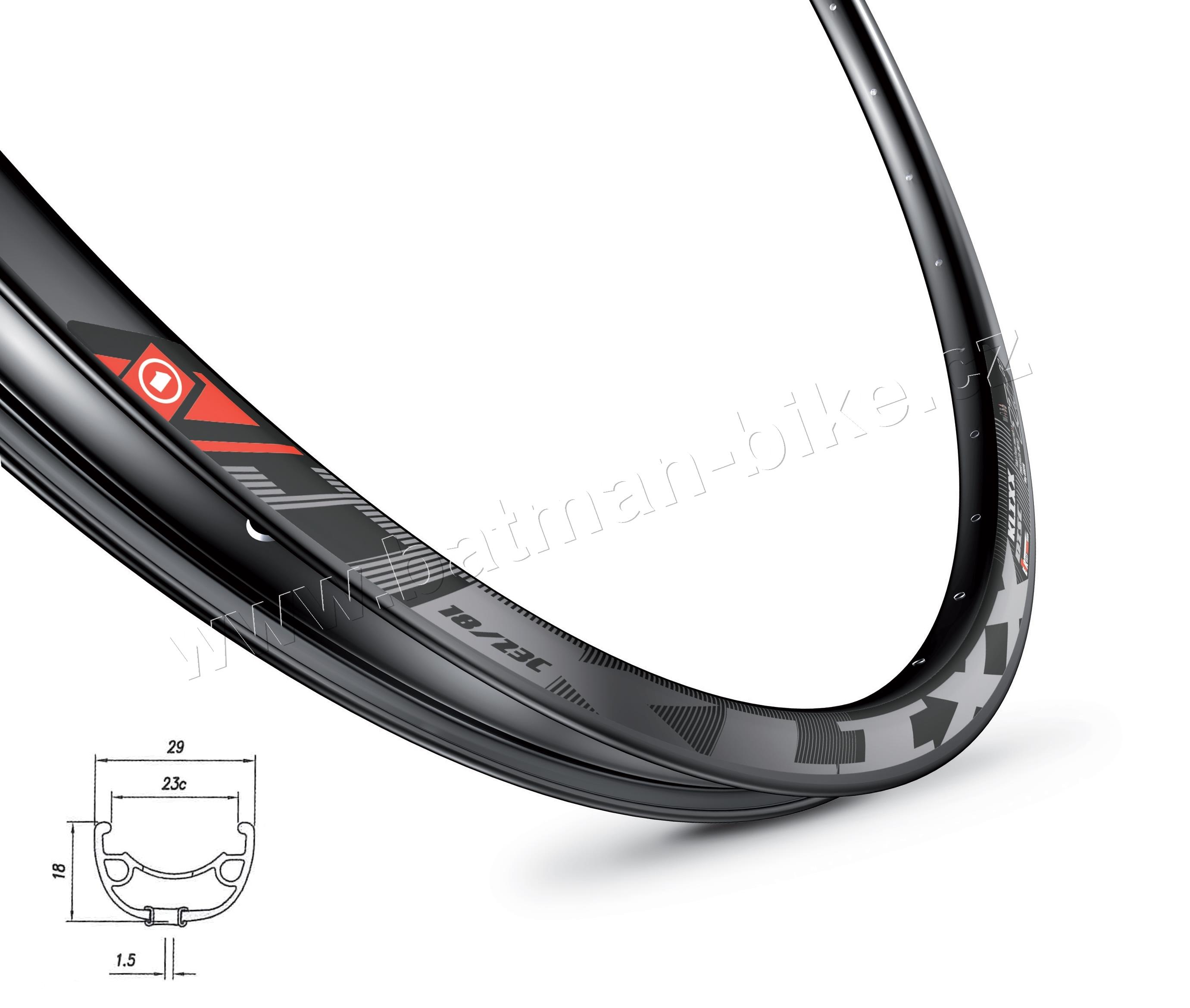 Ráfek MACH1 KLIXX DISC 584 x 23, 32 děr, černý