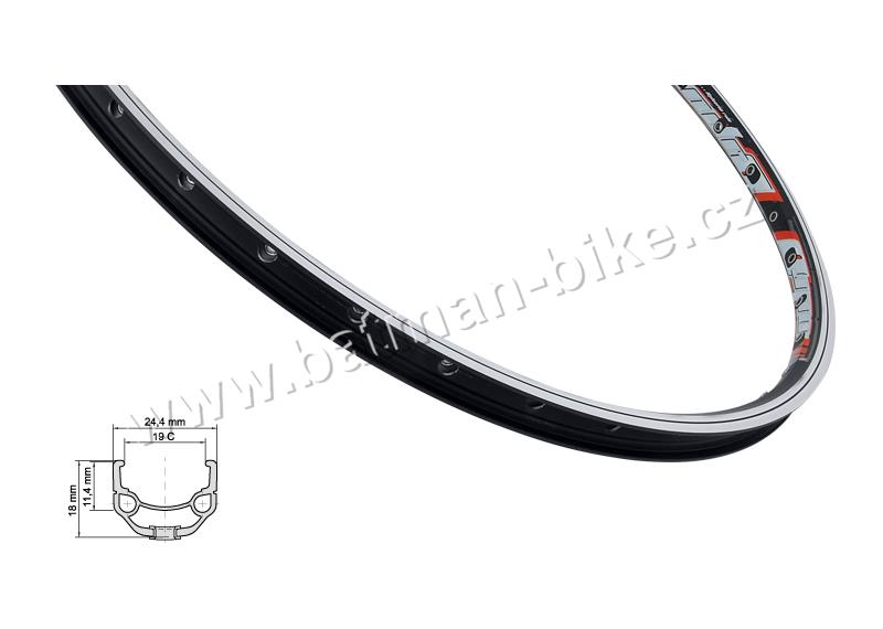 Ráfek MACH 2.10 559x19 černý36