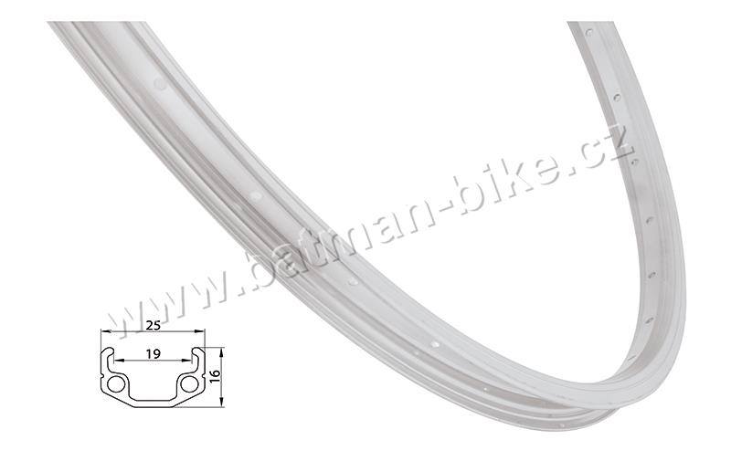 Ráfek REMERX RMX219 622x19 36děr, stříbrný