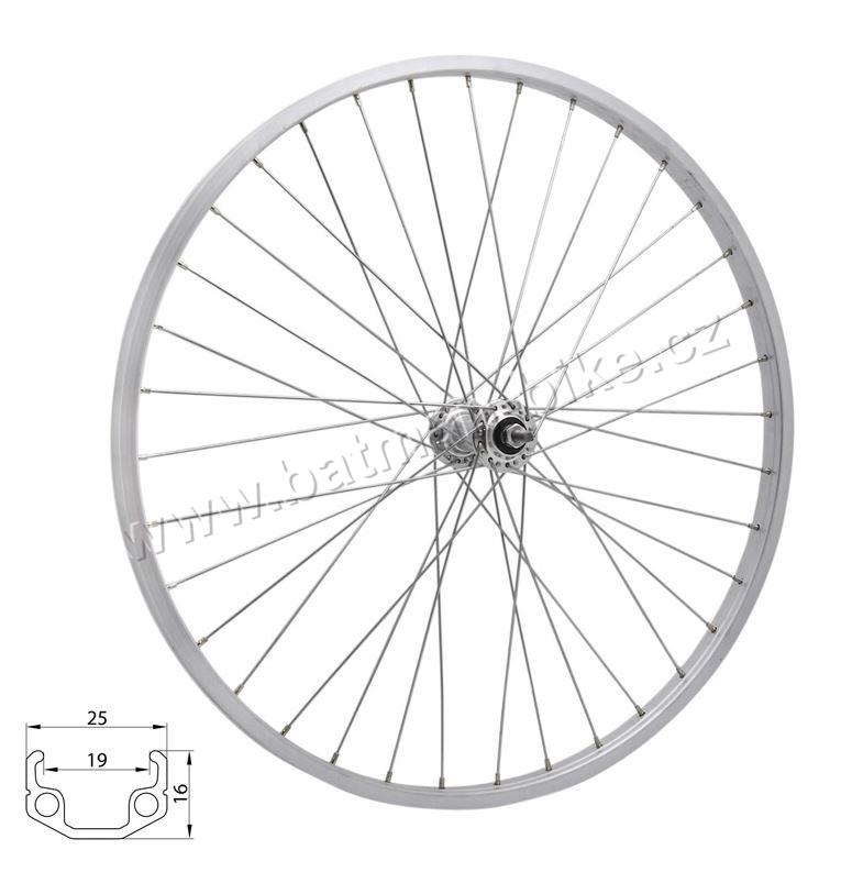 Kolo přední RMX 219, 507x19, stříbrné, náboj FORCE