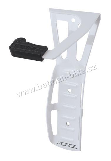 Držák kola FORCE na zeď za přední kolo Fe, bílý