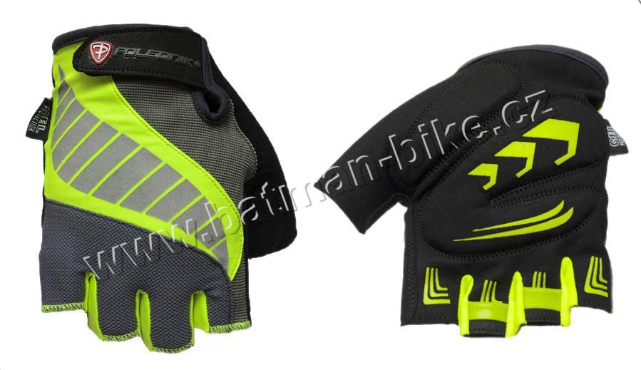 Rukavice Gelmax šedo-zelené reflexní* S