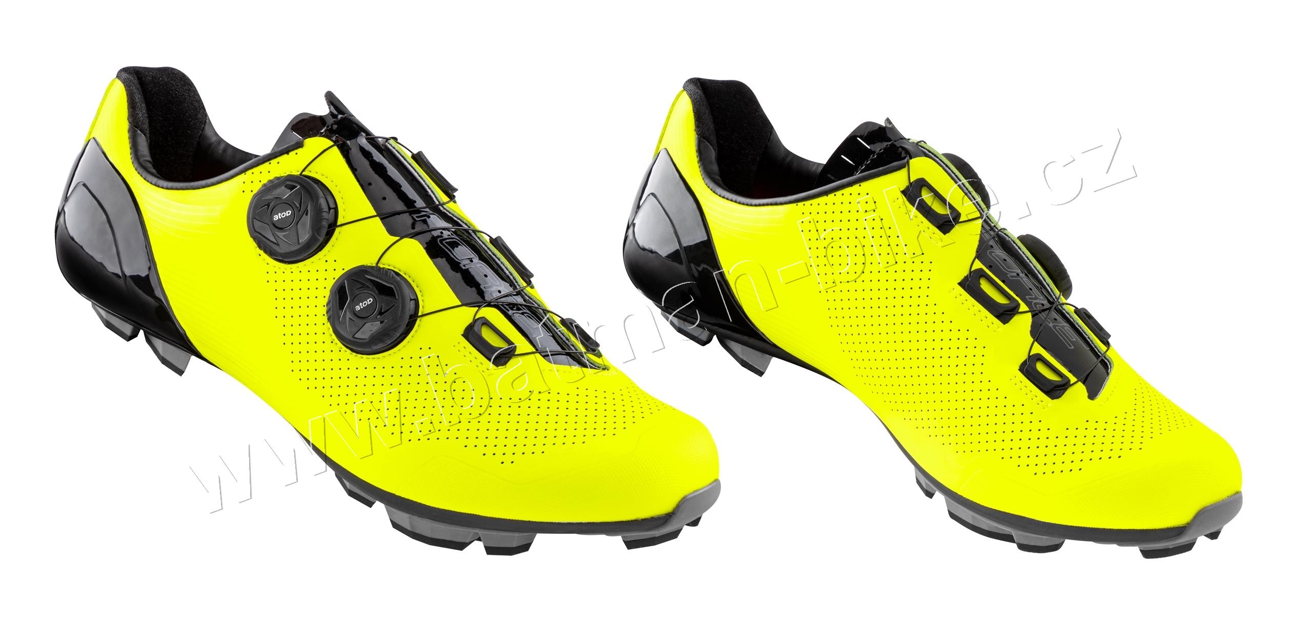 Tretry FORCE MTB WARRIOR CARBON, fluo* 43