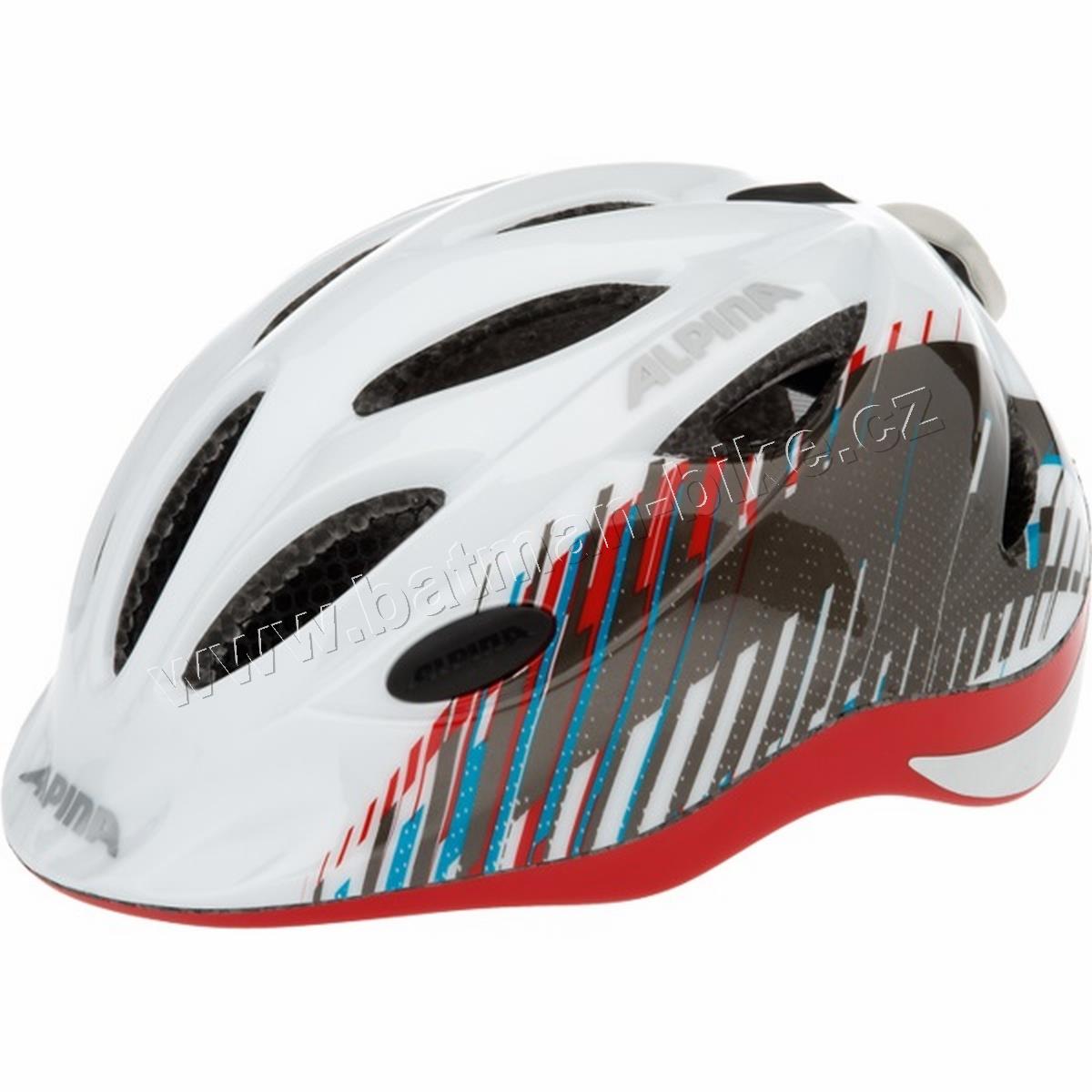 Přilba ALPINA GAMMA FLASH bílá/červená 46-51