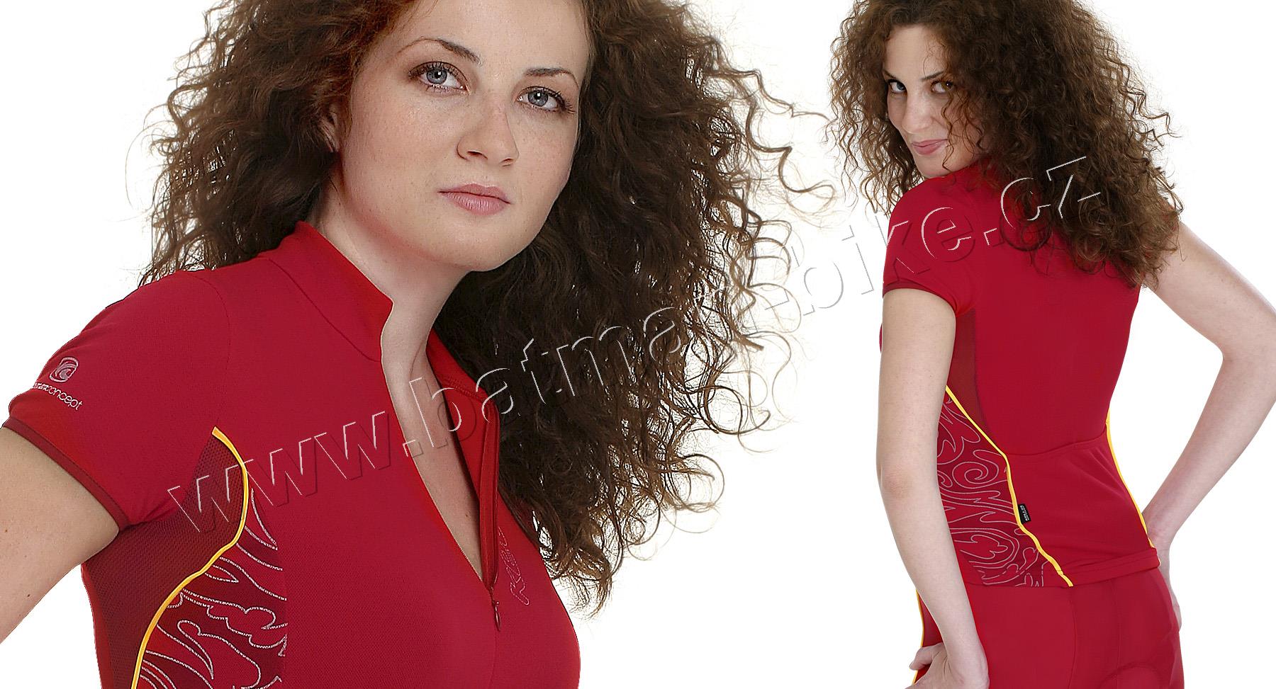 Dres Kellys ARWEN dámský červený/žlutý* L