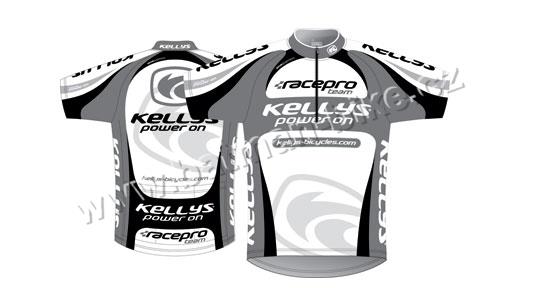 Dres Kellys PRO Team krátký rukáv šedý* M