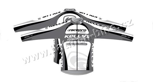 Dres Kellys PRO Team dlouhý rukáv šedý* S