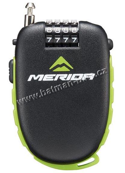 Zámek na kolo 163 černo/zelený ( 1,6/1200mm )