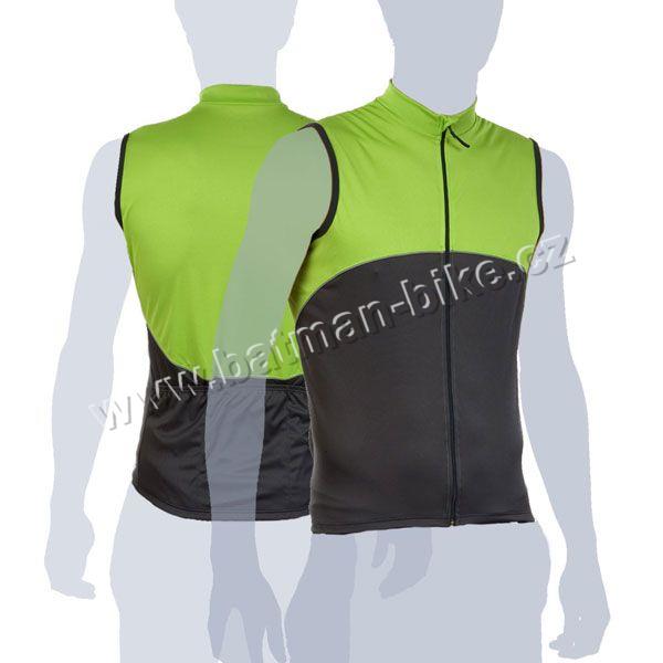 Dres MERIDA pánský Horizon bez rukávů zeleno/šedý* L