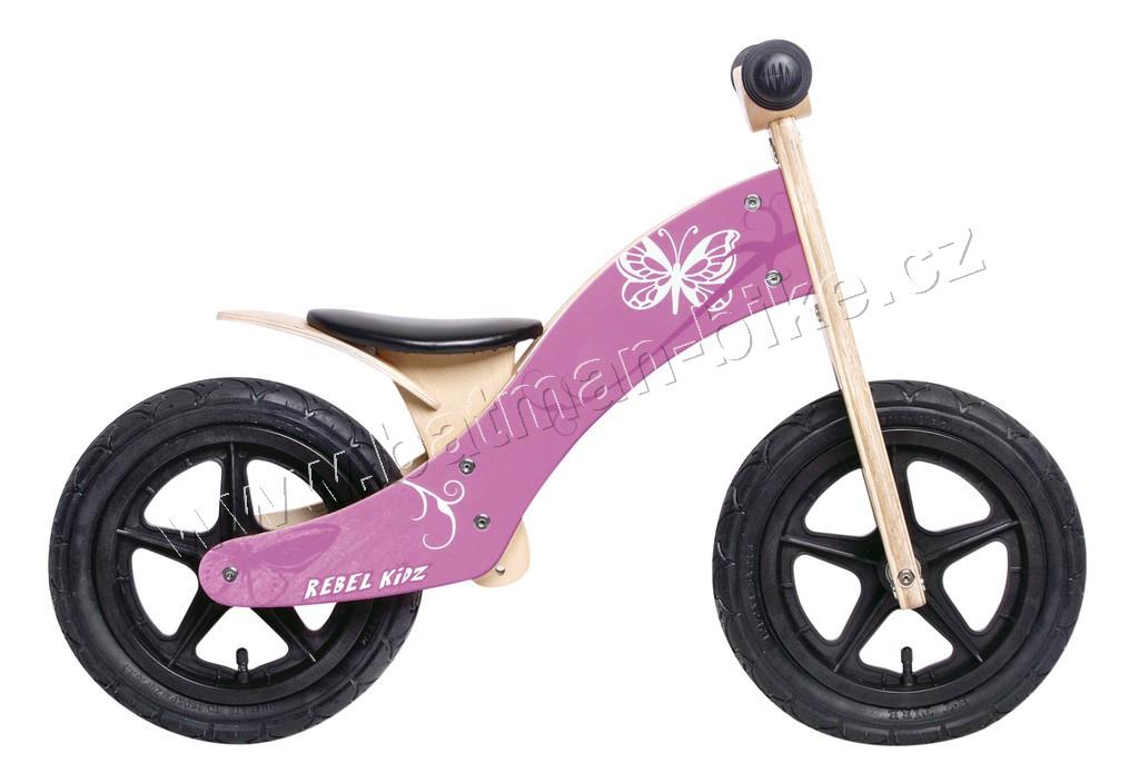 Odrážedlo Rebel Kidz Wood Air dřevo, 12