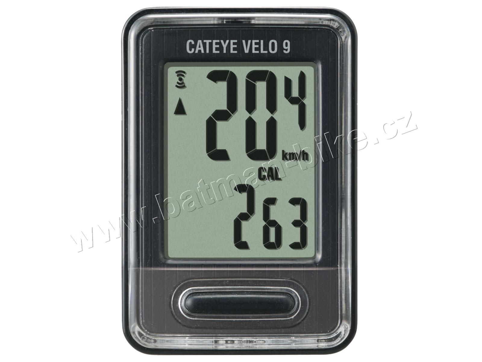 Cyklopočítač CAT Velo 9 (VL820) černá