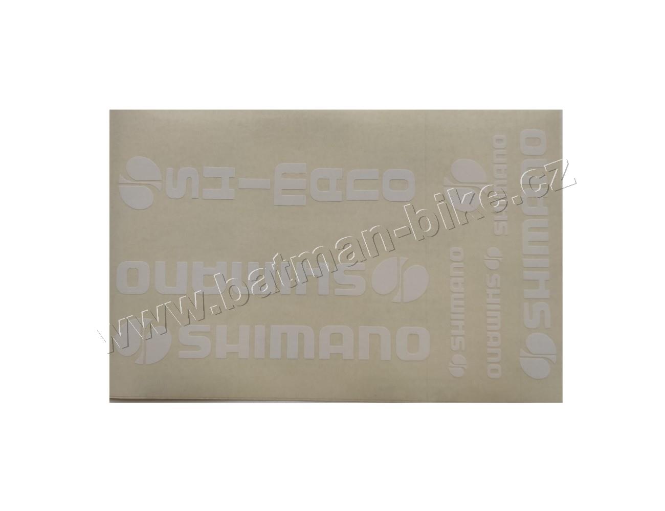 Nálepka na rám Shimano bílá