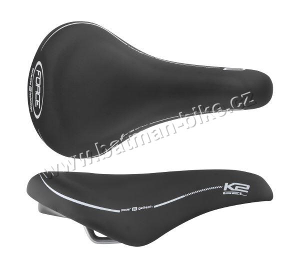 Sedlo FORCE K2 GEL , černé