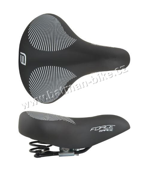 Sedlo FORCE GRACE LADY s pružinou, černé