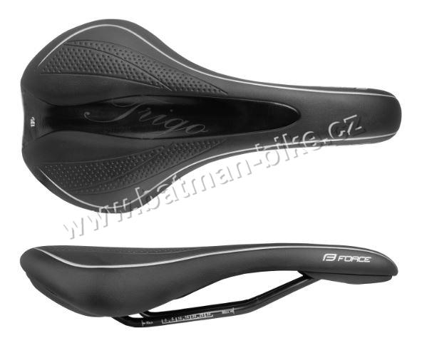 Sedlo FORCE TRIGO dámské GEL TECH, černé