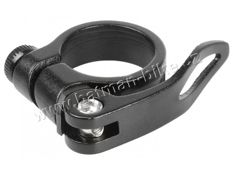 Objímka sedlovky  31,8mm Al, černá s Rů