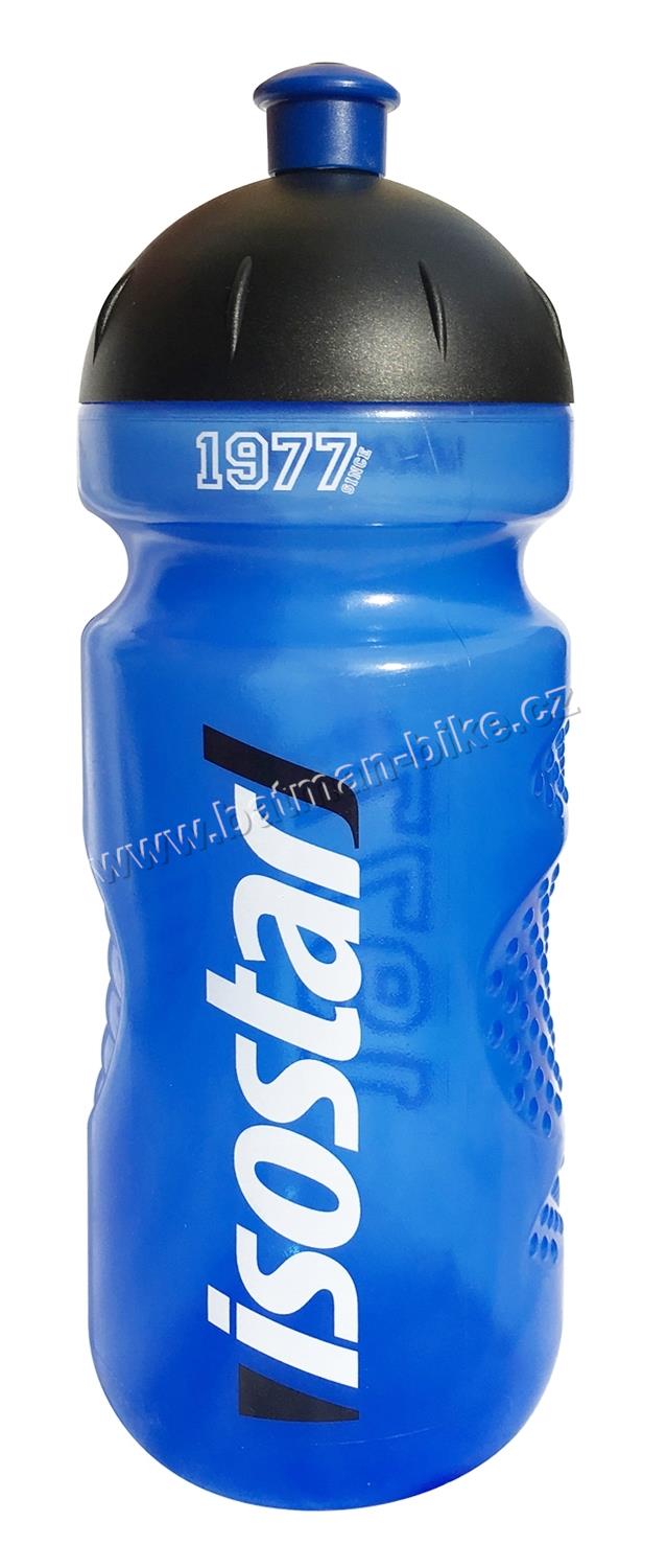 Láhev ISOSTAR 0,65 l, výsuvný vršek,1977 tm. modrá