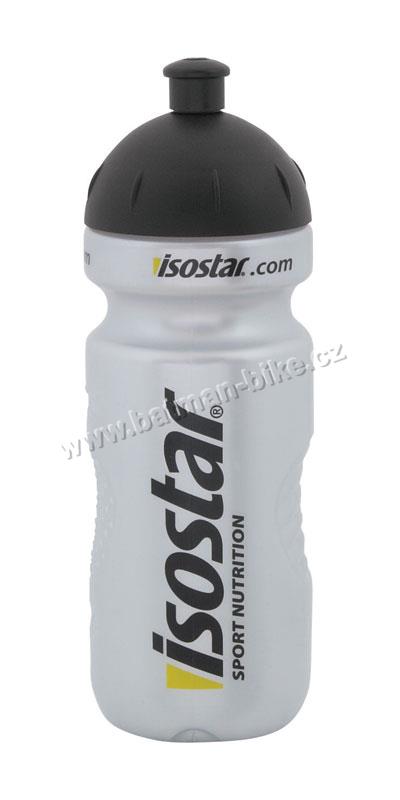 Láhev 0,65 ISOSTAR  stříbrná výsuvný vršek