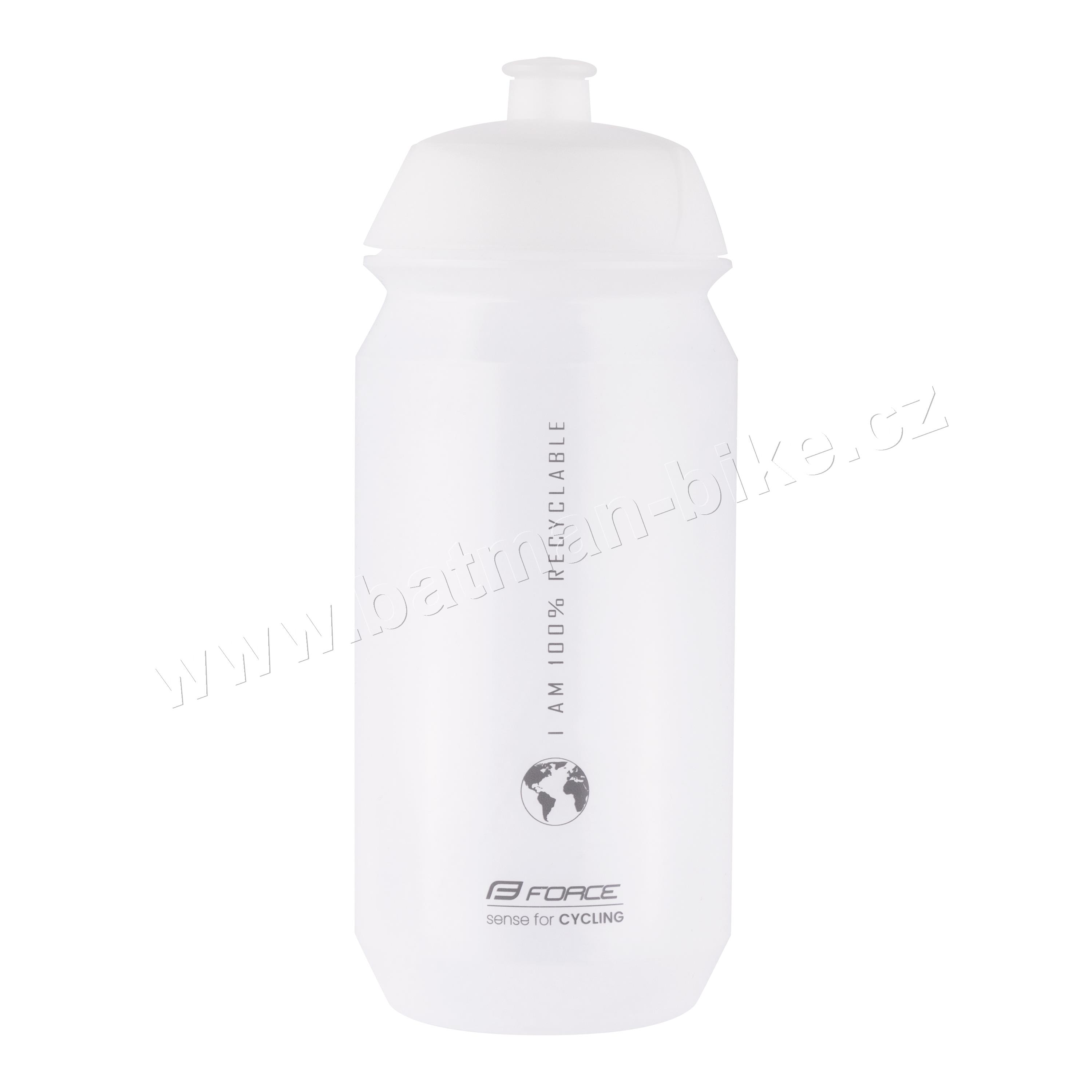 Láhev FORCE BIO EARTH 0,5 l, transparentní-šedá