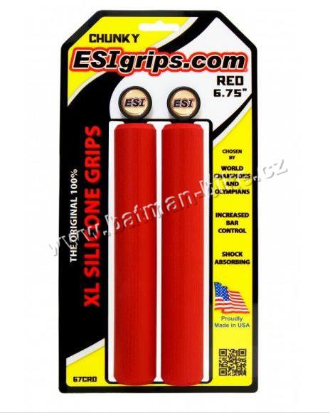 Gripy ESI XL Chunky červené