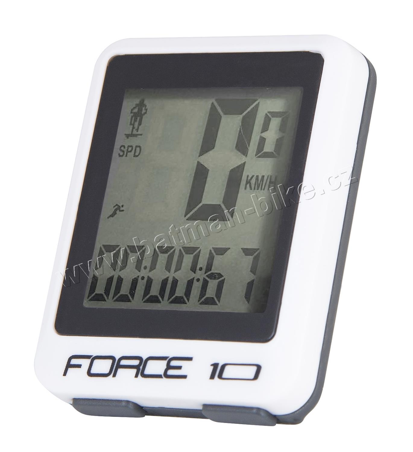 Počítač FORCE 10 funkcí drát, bílý