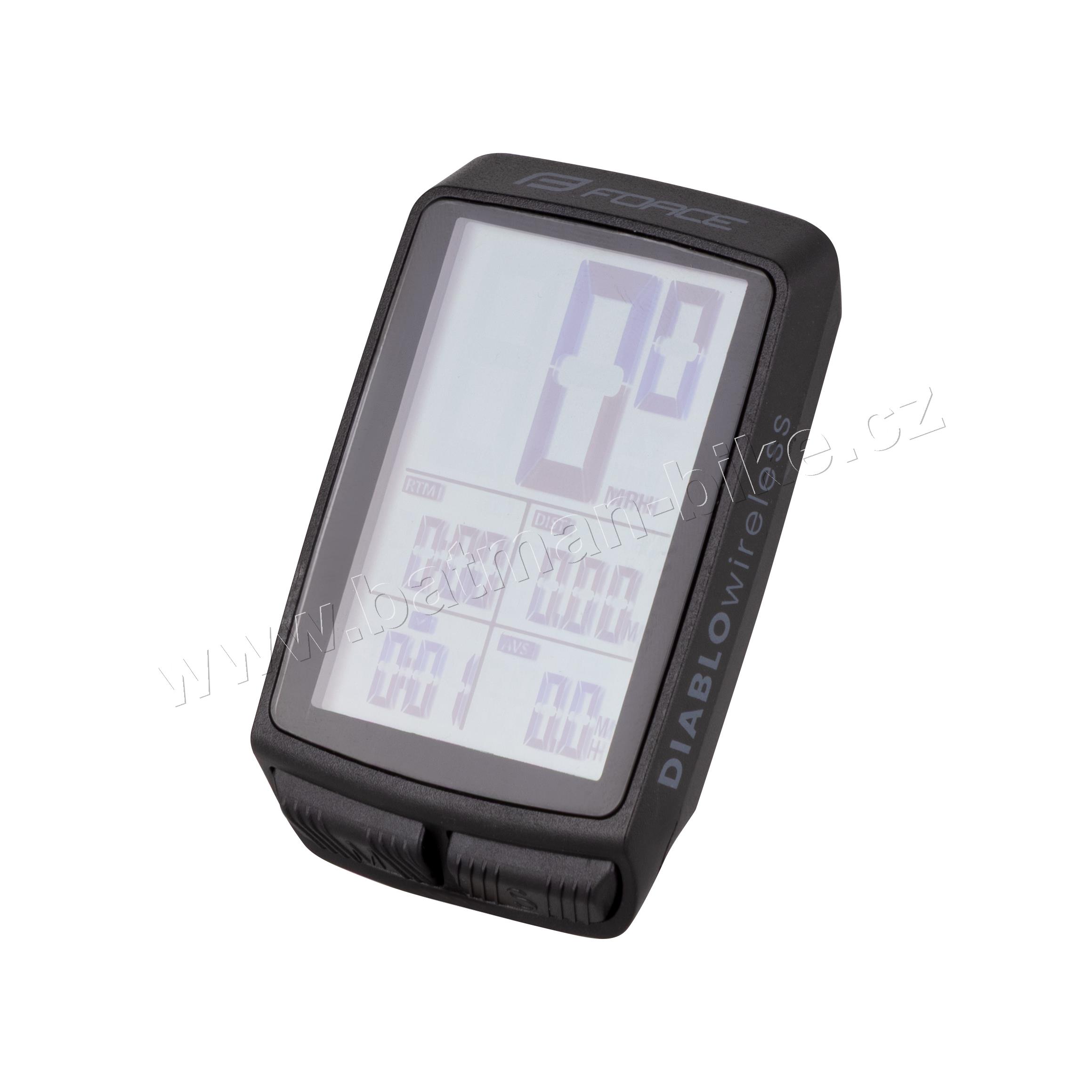 počítač FORCE DIABLO, 11 funkcí, bezdrát, černý