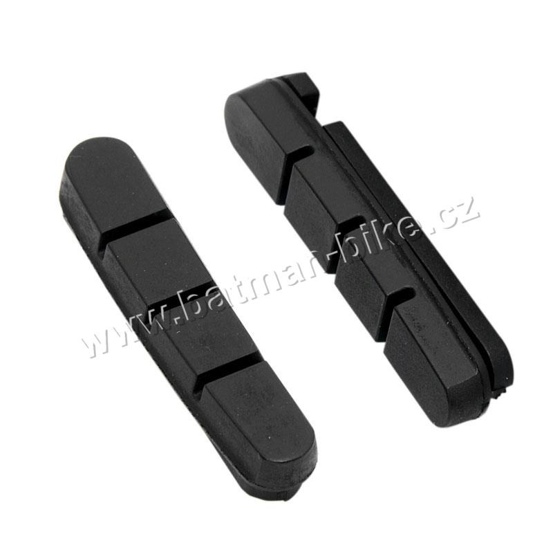 Brzdové gumy náhradní silniční černé 55mm