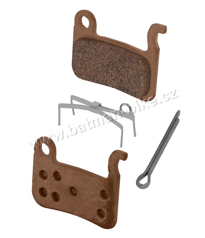 Brzdové desky SH M06 kovové,s pružinou+závlačka