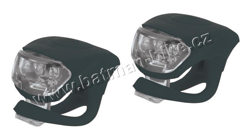 Set blikaček DOUBLE přední+zadní černé