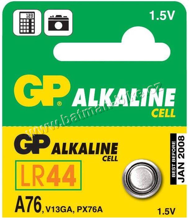 Baterie GP LR44 A76 /1,5V 1ks
