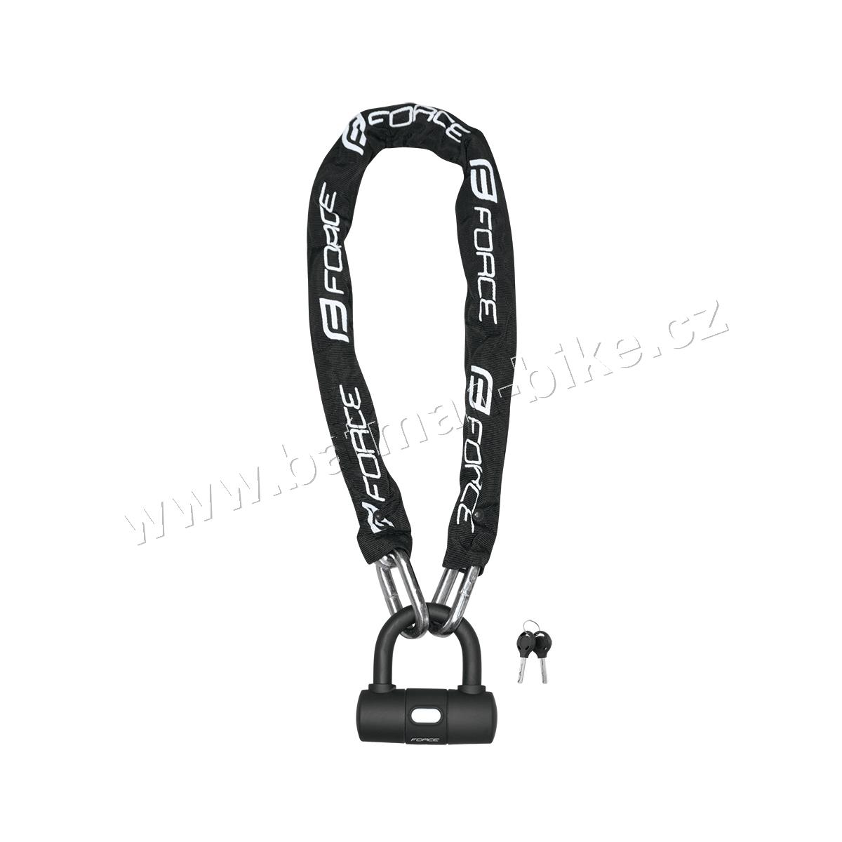 Zámek FORCE řetězový 100cm/10mm, černý