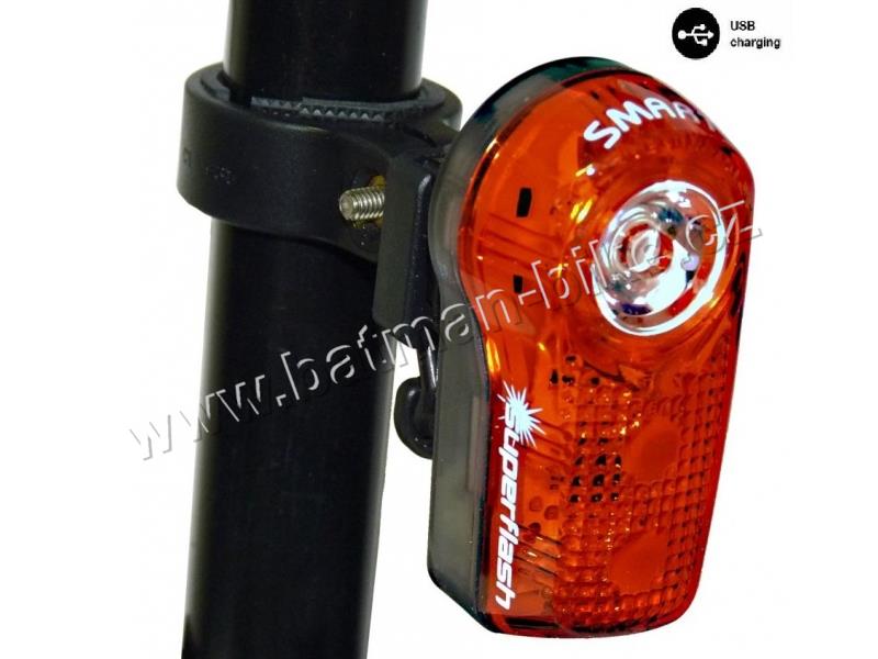 Blikačka zadní SMART 317 0.5W RED LED USB