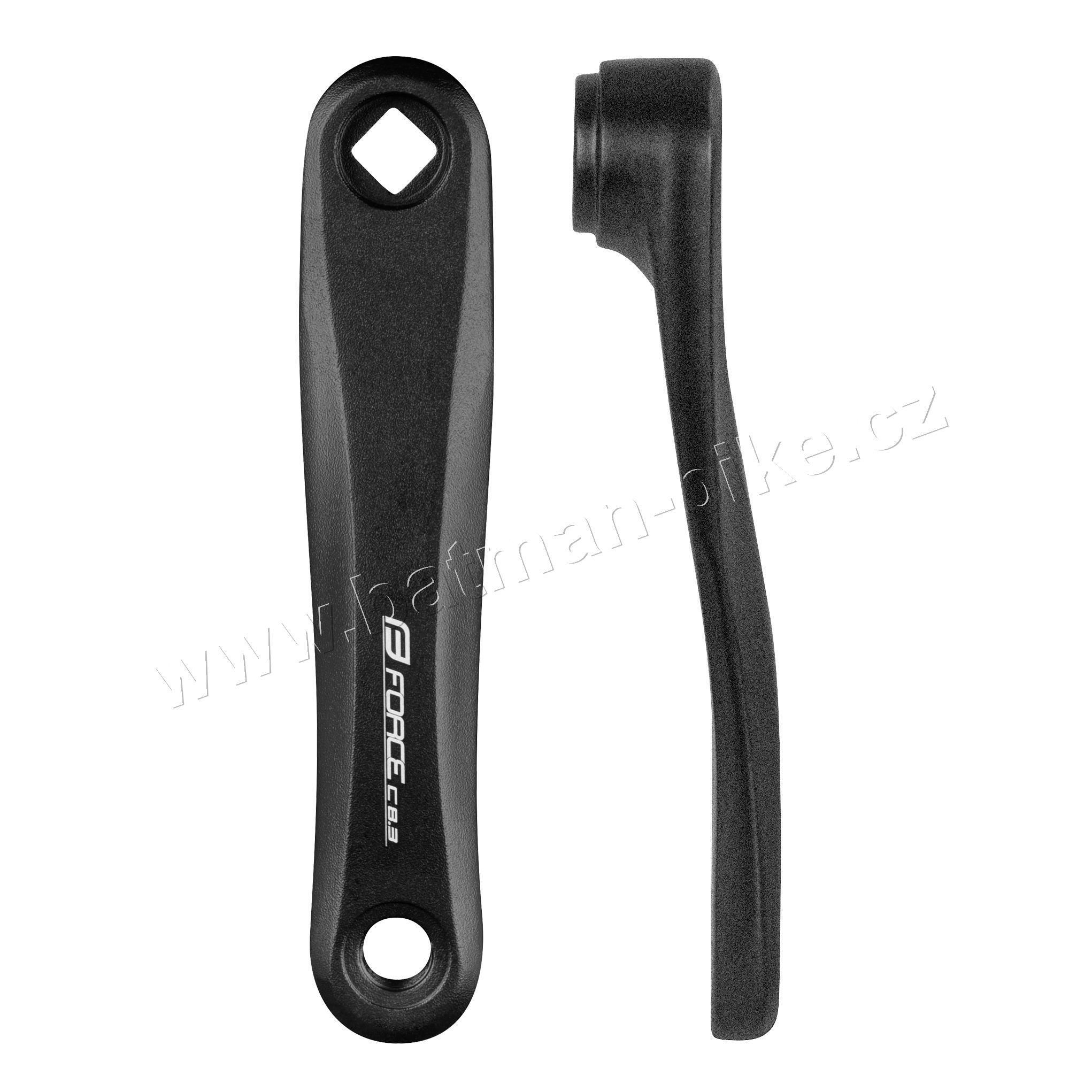 Klika levá FORCE C8.3 Al 152mm, černá