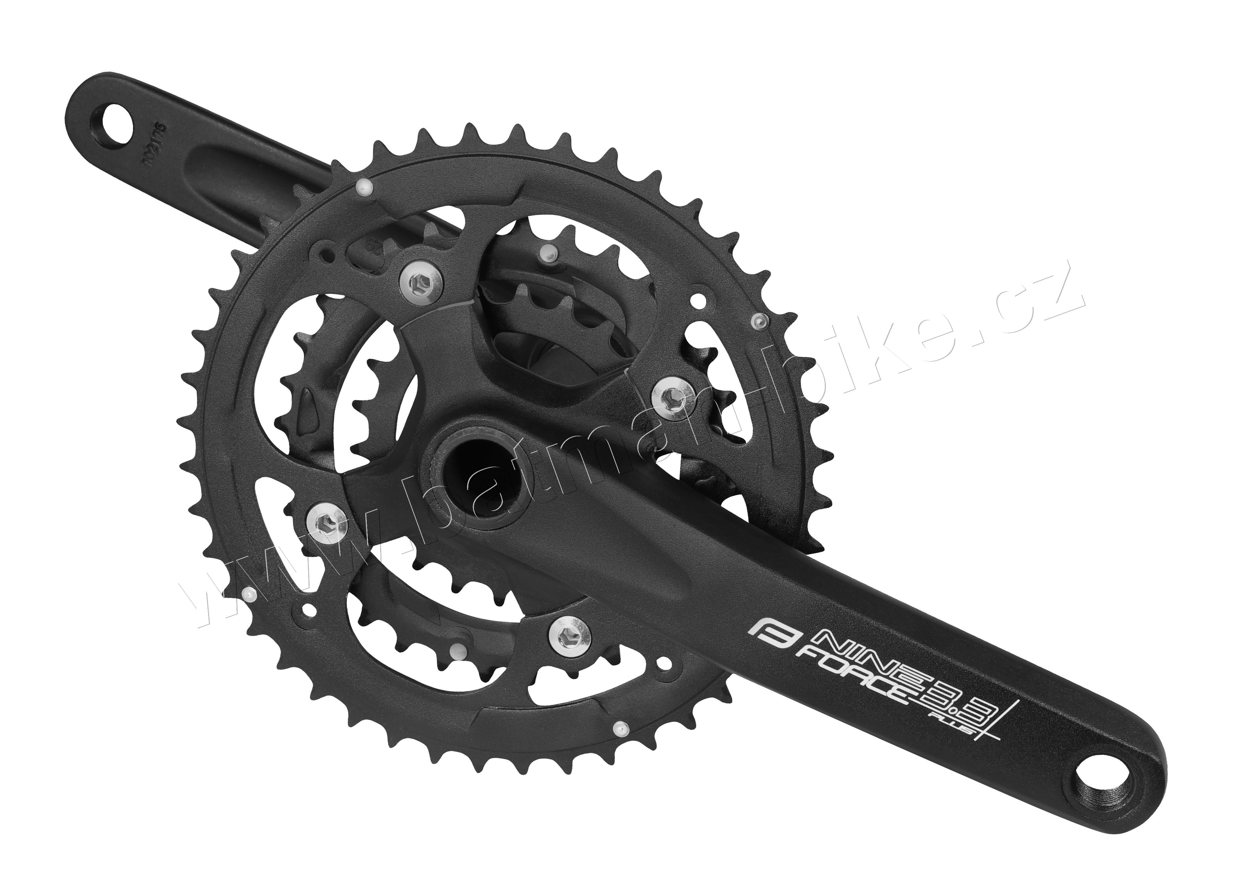 Kliky FORCE NINE3.3+ Al 44/32/22z s osou 175mm,čer
    