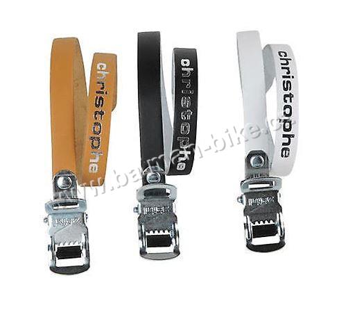 Řemínky klipsny CHRISTOPHE kožené hnědé