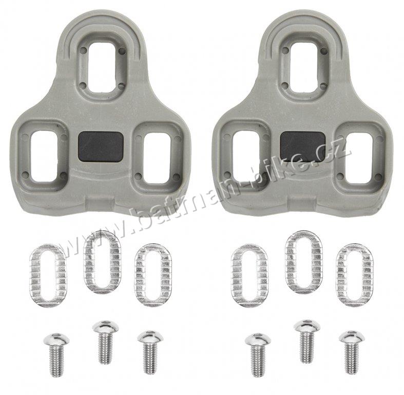 Kufry pedálů M-Wave LOOK-KEO šedé