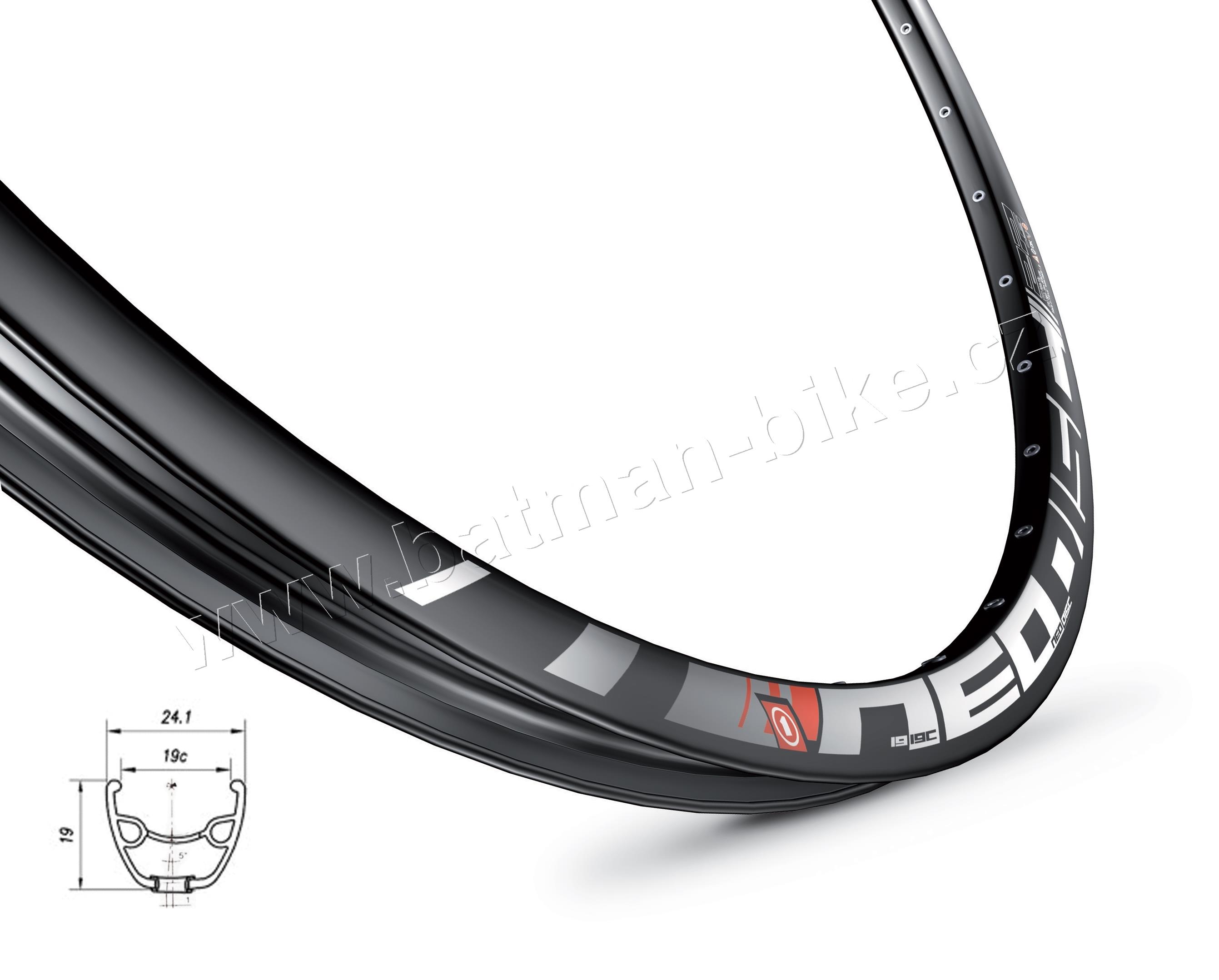 Ráfek MACH1 NEO DISC 622 x 19, 32 děr, černý