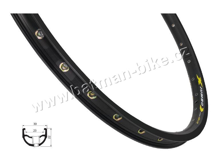 Ráfek REMERX JUMBO 406x23 36děr, černý