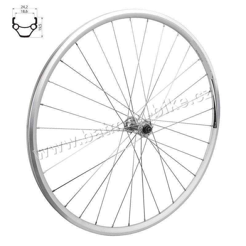 Kolo přední Well s ru 622x19 stříbrné