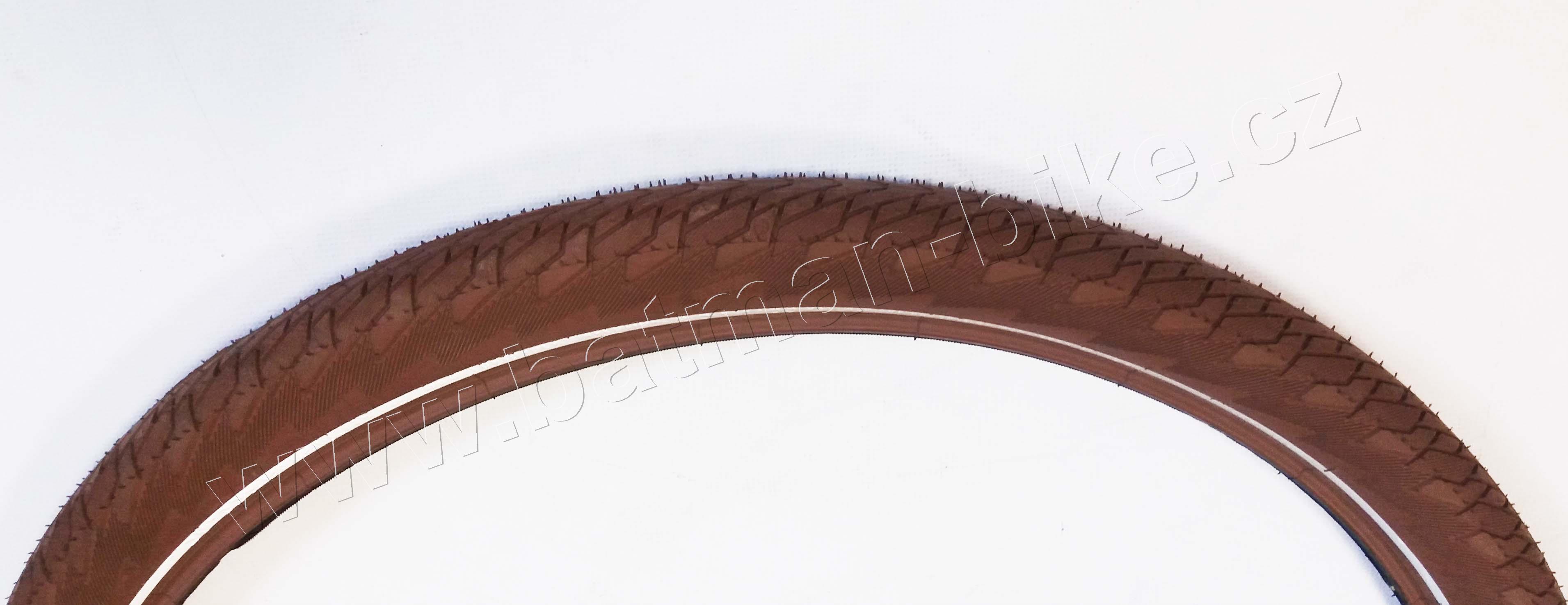 Plášť Deli Cruiser 50-559 26x2.0, hnědý + reflex