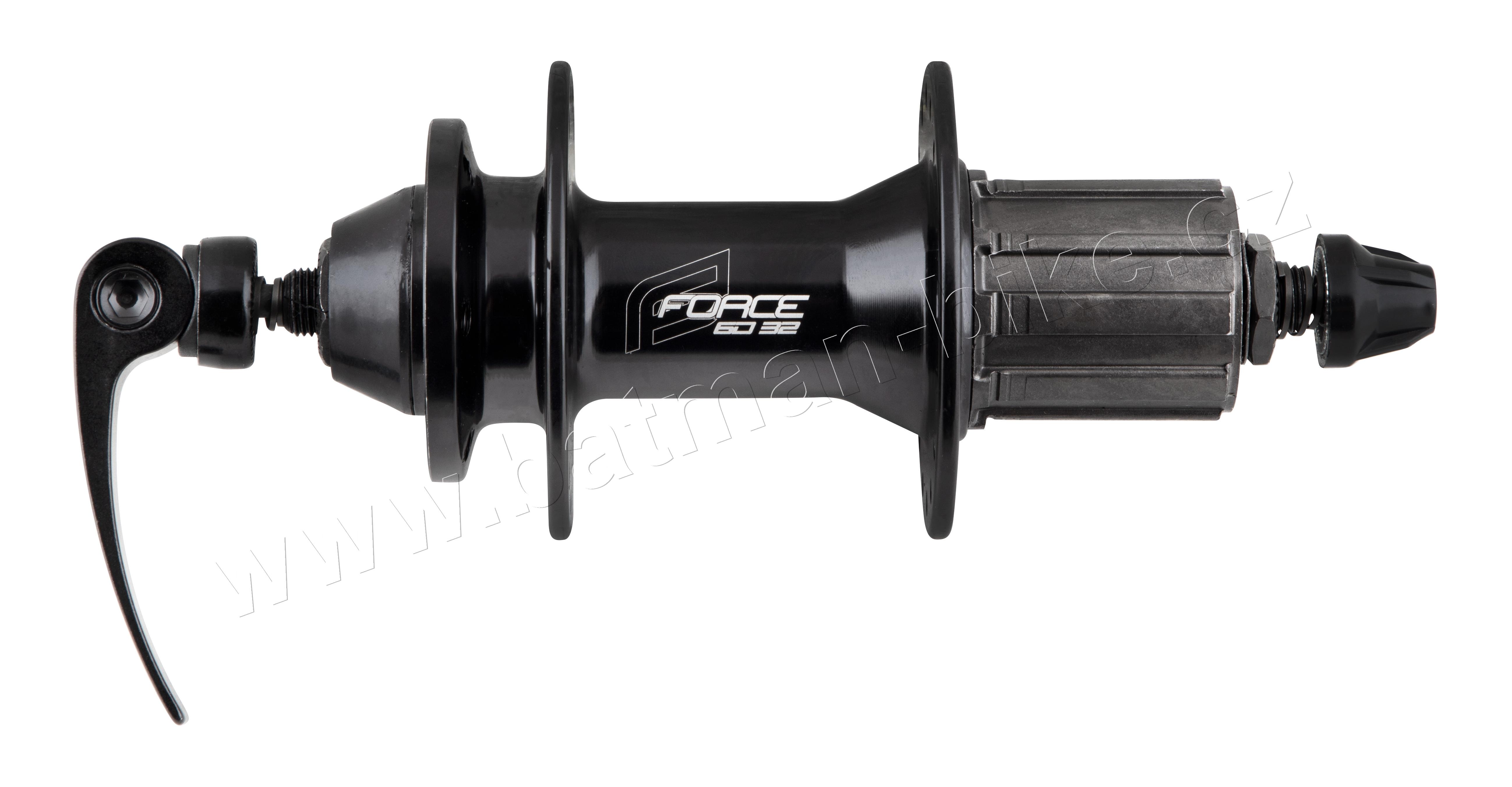 Náboj zadní FORCE 6D-32 kazetový, 32d,černý