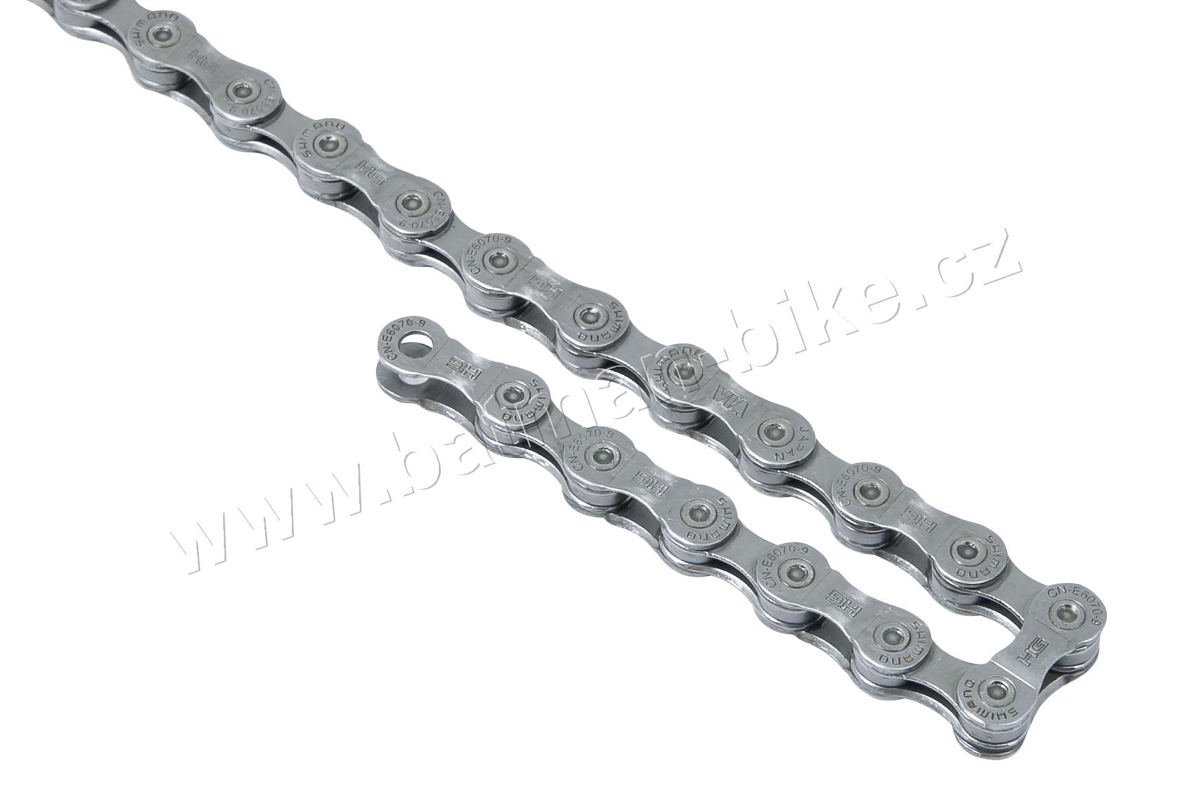 Řetěz SH CNE6070 E-BIKE balený+čep, 116 článků 9 k